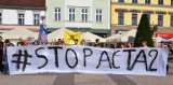 Rybnik: na Rynku zorganizowano protest przeciwko cenzurowaniu internetu [ZOBACZ ZDJĘCIA]