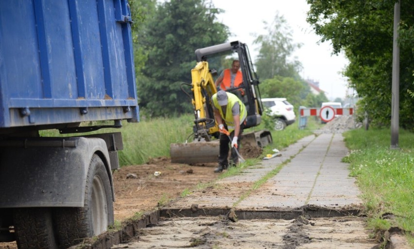 Fotorelcja z budowy ścieżki rowerowej