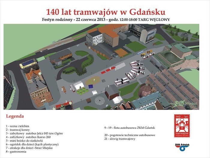 Noc Świętojańska 2013 w Gdańsku. Festyn rodzinny, przejazd zabytkowym tramwajem i koncerty