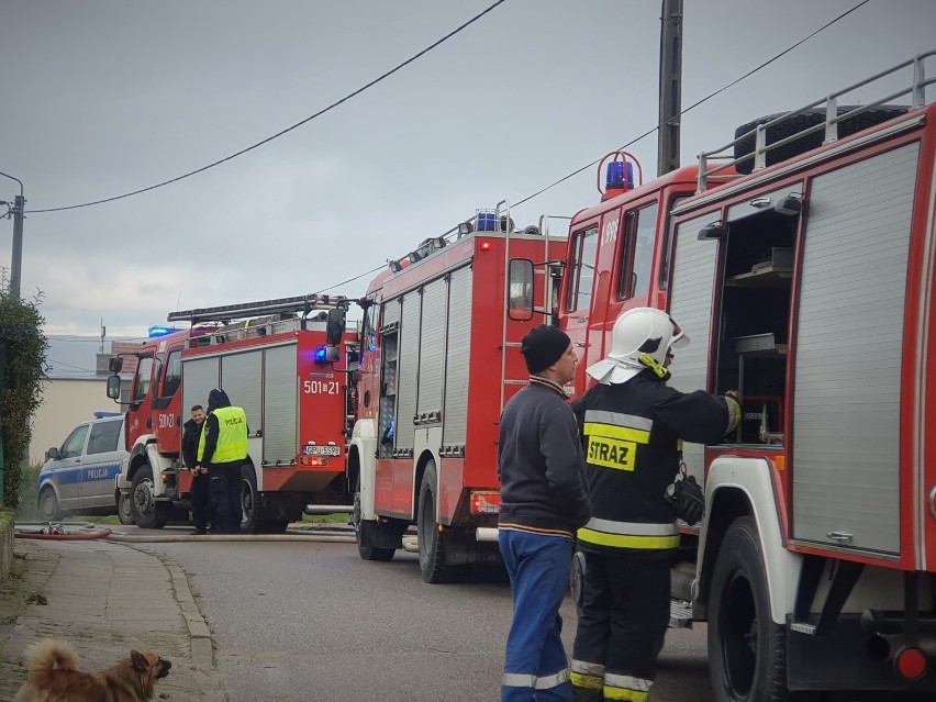 Groźny pożar w Osłoninie (gmina Puck). W jednorodzinnym domu wybuchł piec. Ewakuowano trzy osoby | ZDJĘCIA, WIDEO