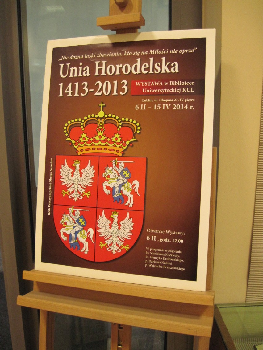 Wystawa w Bibliotece Uniwersyteckiej KUL: Unia Horodelska 1413-2013