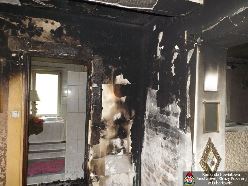 Pożar domu w Woli Skromowskiej
