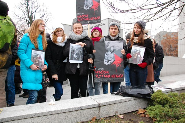 Kilkadziesiąt osób protestowało w Warszawie przeciwko rytualnemu ...