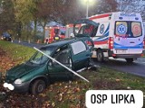 Zderzenie dwóch aut osobowych na trasie Lipka-Zakrzewo