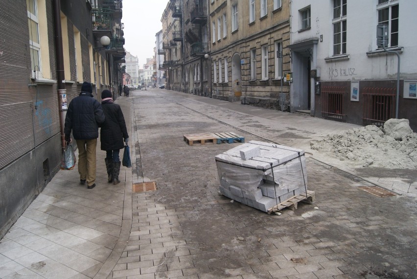 Remont ulic w śródmieściu Kalisza przeciąga się