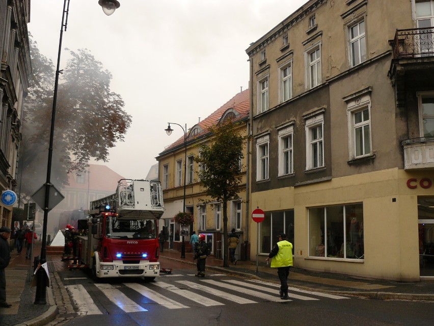Pożar przy ulicy Warszawskiej
