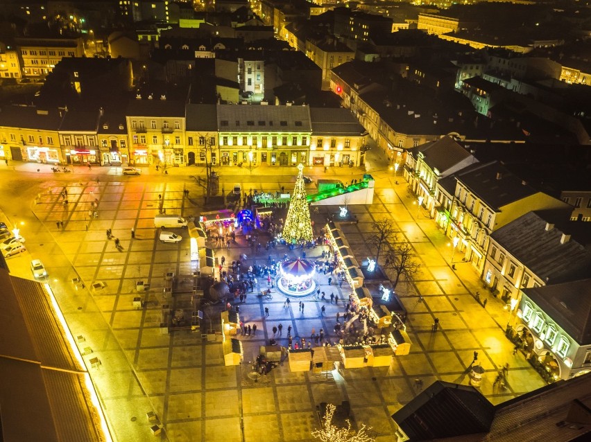 Świąteczne, niezwykłe Kielce. Zobacz zdjęcia z drona 