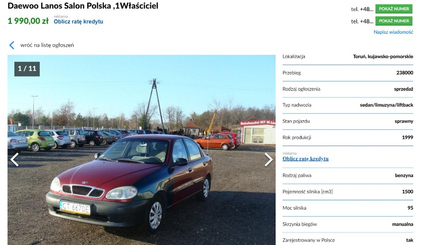 Czy mając 5 tysięcy złotych damy radę kupić auto w Toruniu?...