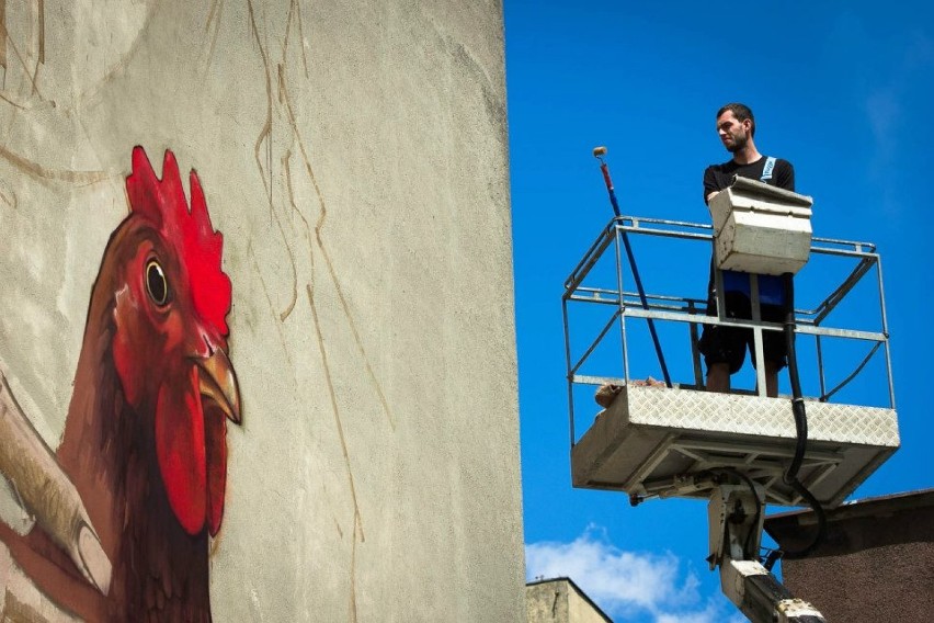 Tworzą mural w Łodzi