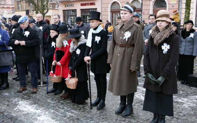 102. rocznica powrotu Grudziądza w granice Polski. Uroczystości na Rynku w Grudziądzu