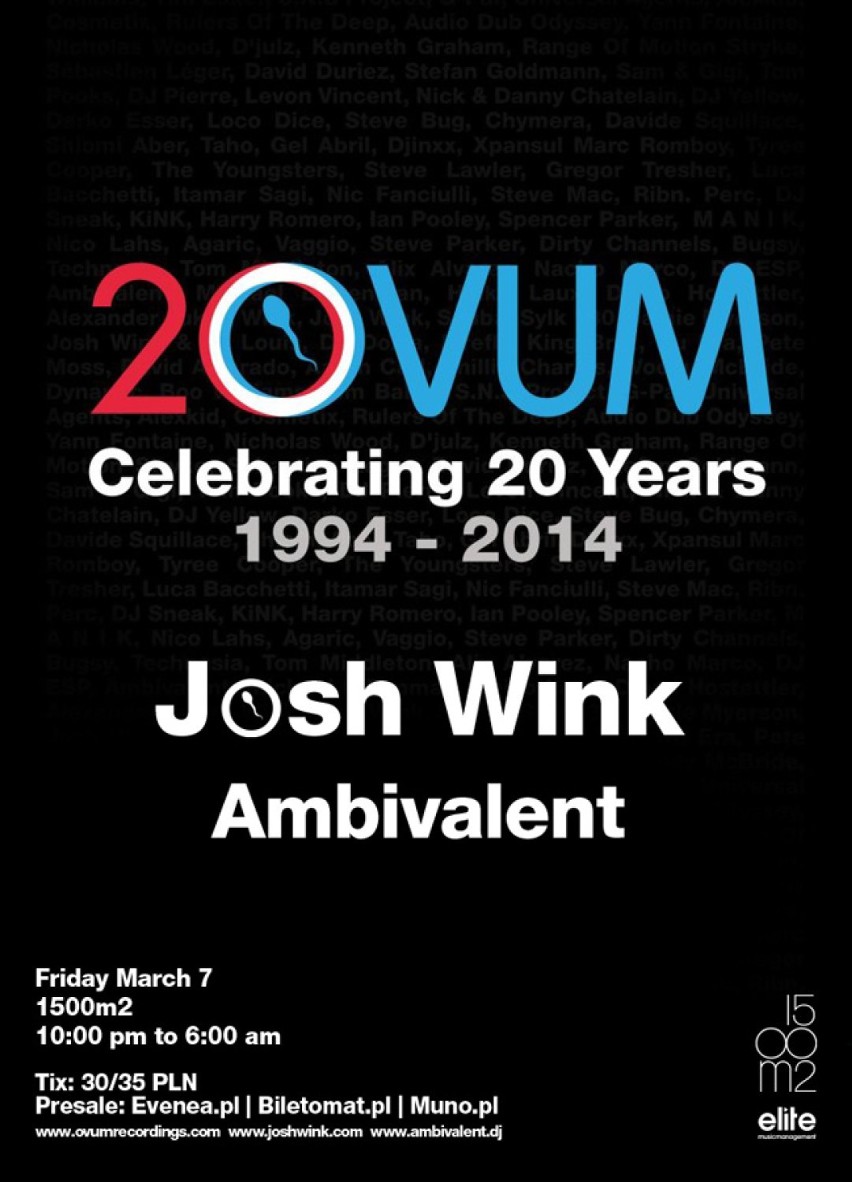 Josh Wink i Ambivalent w 1500 m2. Koncert urodzinowy