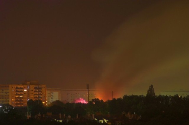 Pożar na Zawadzkiego w Szczecinie