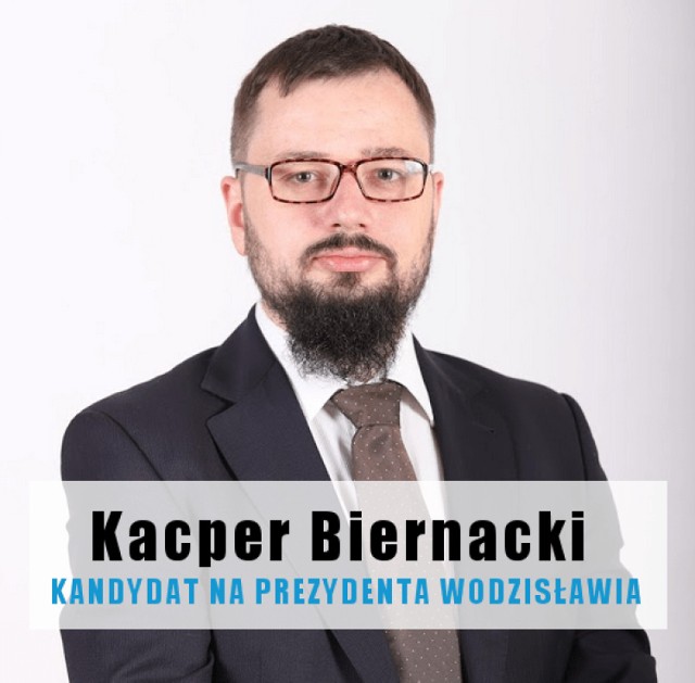 Kacper Biernacki jest kandydatem na radnego i prezydenta Wodzisławia Śl.