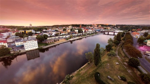 Miasto Gorzów Wlkp. z lotu ptaka.