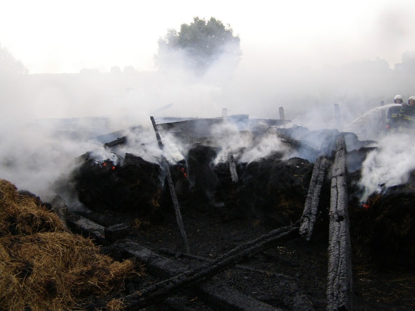Pożar w Pręgowie Żuławskim (gm. Nowy Staw). Spłonęła stodoła