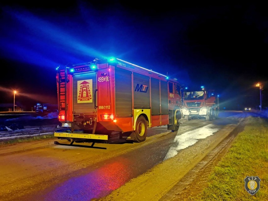 Pożar przy ul. Poznańskiej w Sulmierzycach [ZDJĘCIA]