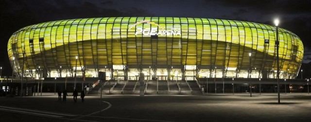 PGE Arena, Westerplatte i piękna nocna panorama Gdańska - ...