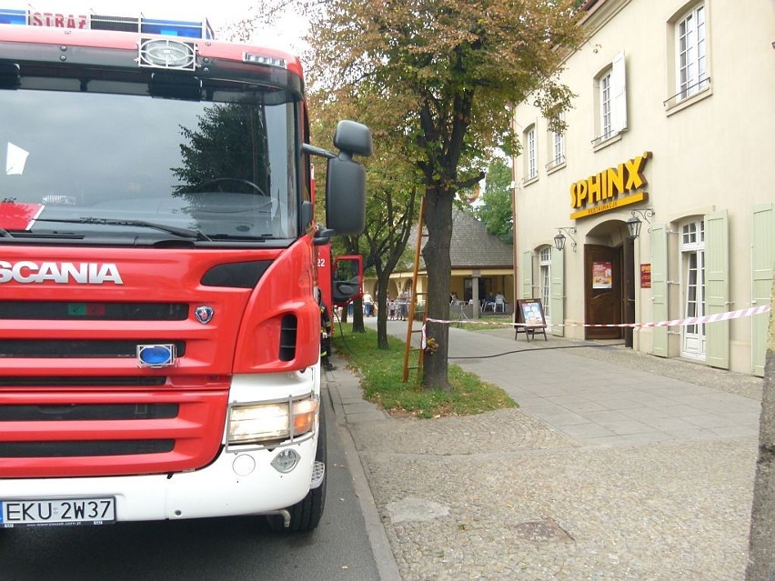 Pożar w restauracji na Barlickiego