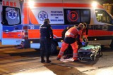 Wypadek przy ul. Szczytnickiej we Wrocławiu. Straż miejska potrąciła mężczyznę [zdjęcia]