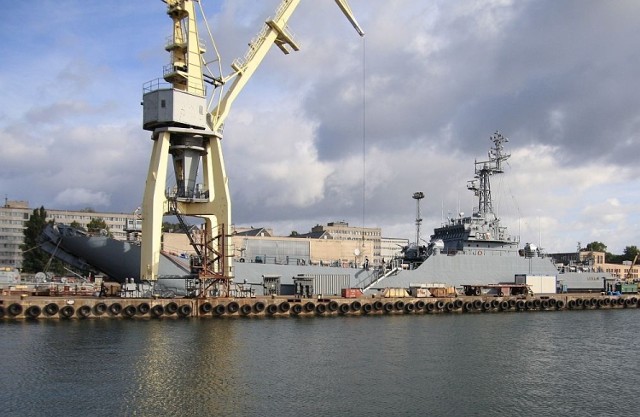 ORP Lublin w Stoczni Marynarki Wojennej w Gdyni. fot. Tomasz Hens