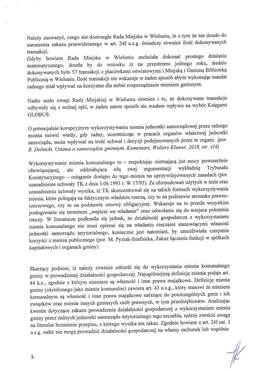 Łódzki sąd rozstrzygnie, czy Jarosław Rozmarynowski może dalej pełnić funkcję radnego Wielunia