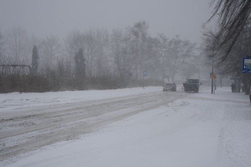 Śnieżyca w Sosnowcu. A jakie warunki panują na drogach?