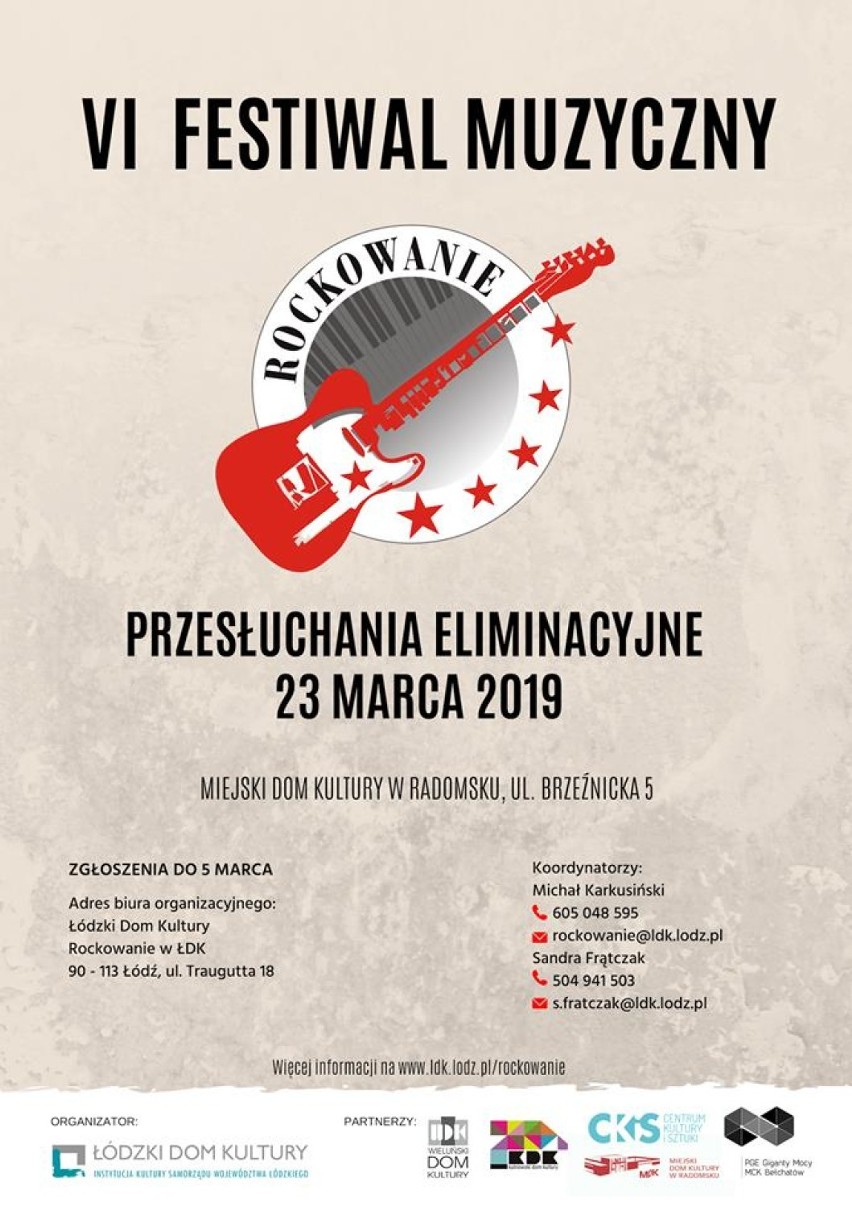 Ruszyły zapisy na VI Festiwal Rockowanie. Przesłuchania 23 marca w MDK w Radomsku