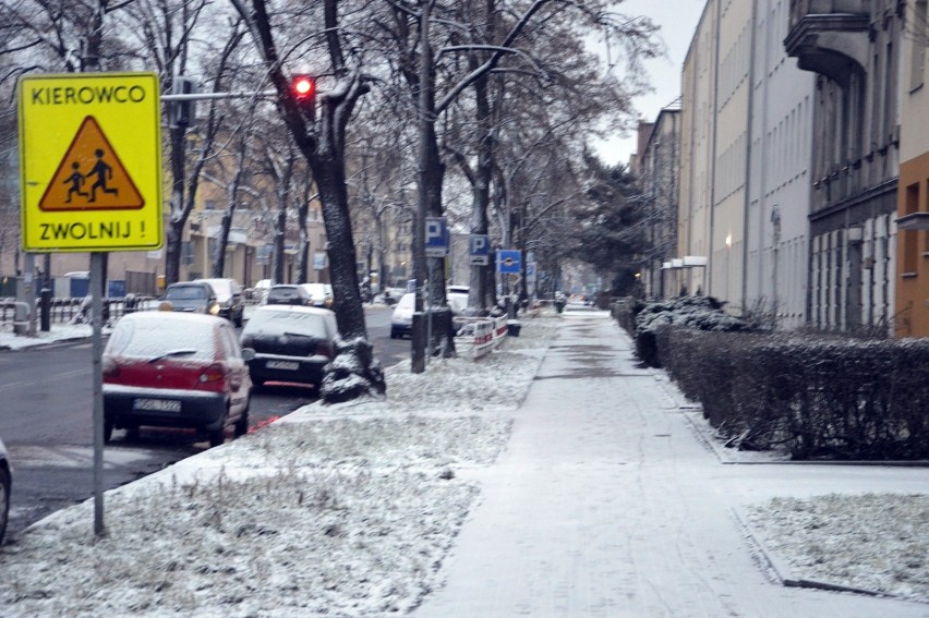 Śnieg w Głogowie