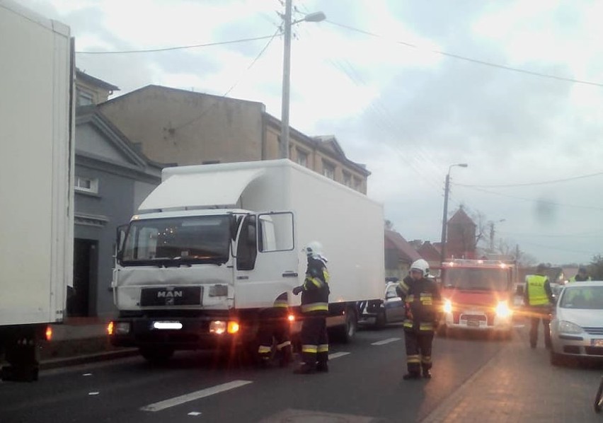 Rakoniewice: Zderzenie ciężarówek