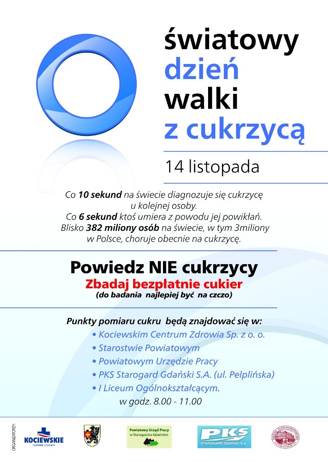 Światowy Dzień Walki z Cukrzycą w Starogardzie