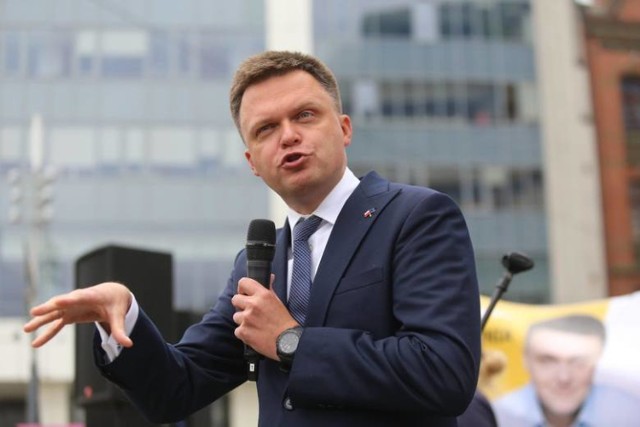 Szymon Hołownia na spotkaniu w Koszalinie