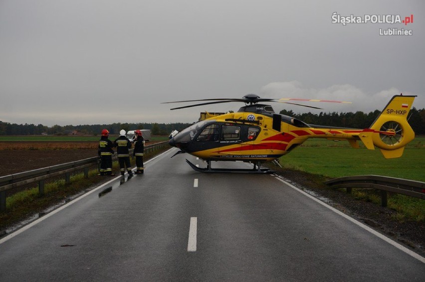 Wypadek na DK 11 w Glinicy: Nie żyją dwie osoby.
