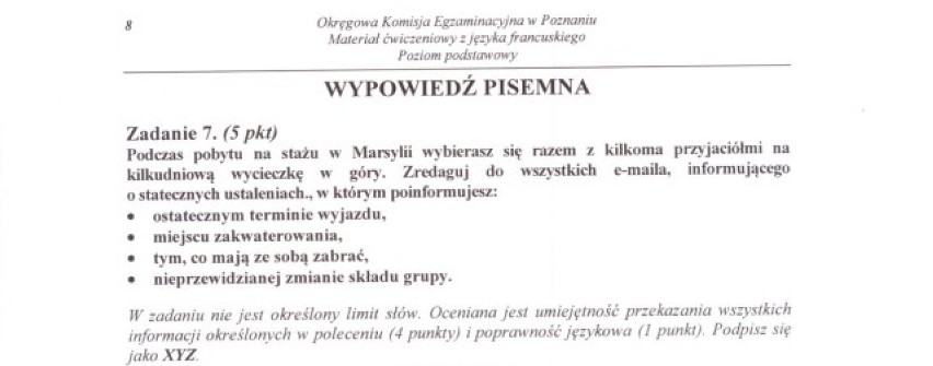 12 stycznia w wielu szkołach w Poznaniu pisano próbną maturę...