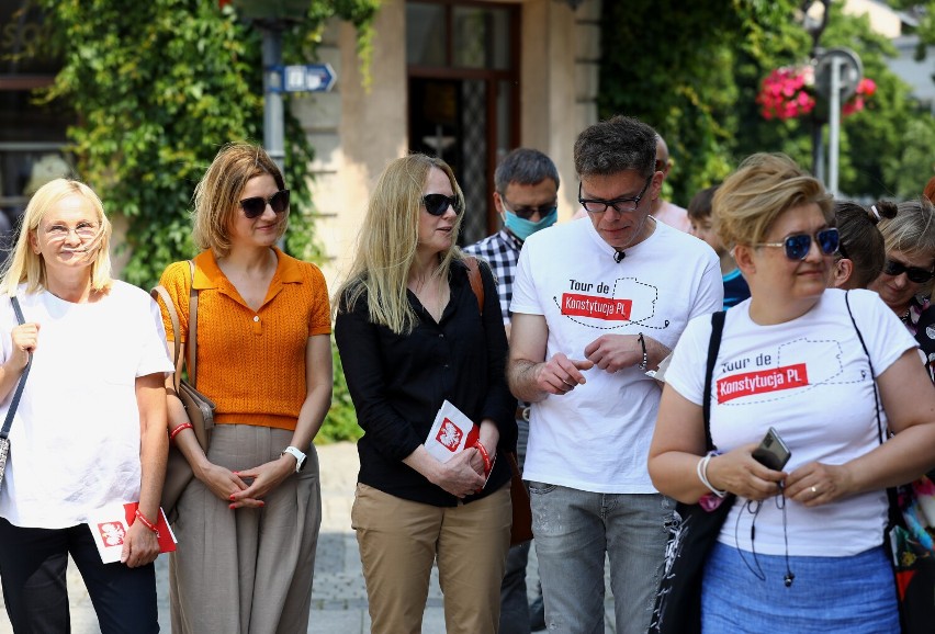 Tour de Konstytucja w Piotrkowie. Sędzia Igor Tuleya i...