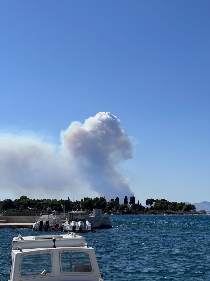 Pożar na Ciovo wybuchł w czwartek 27 lipca 2023.