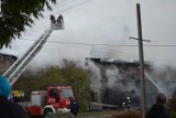 Ogień zniszczył budynek należący do Technikum nr 6 