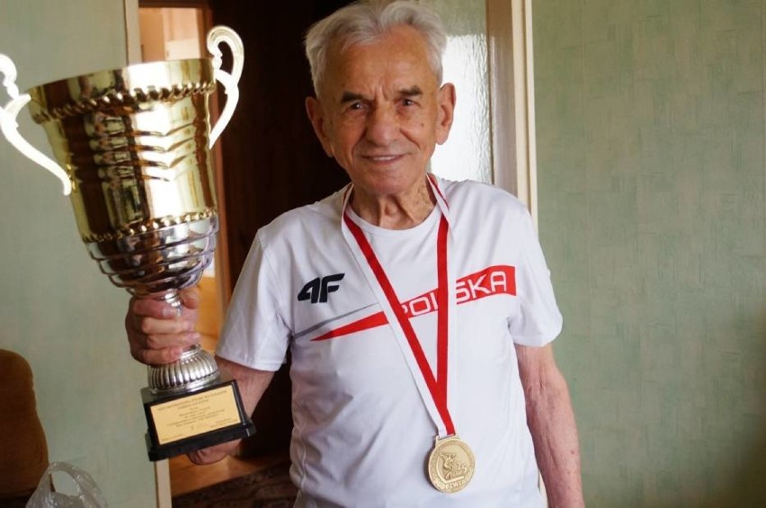 Stanisław Kowalski kończy 108 lat. Już nie bije sportowych rekordów, ale nadal jest w formie