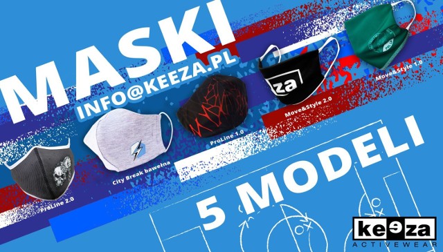 Firma Keeza z Aleksandrowa produkuje maseczki dla klubów