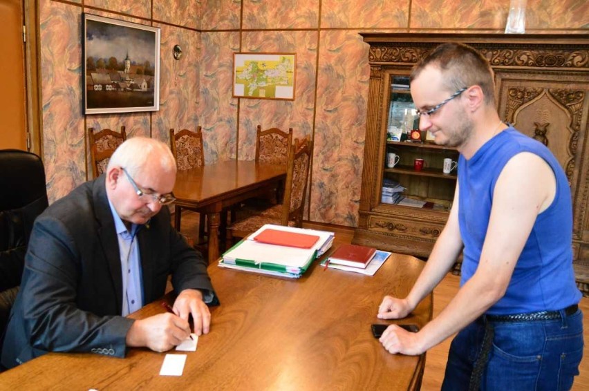 Zbigniew Kulasek, kolekcjoner autografów w Pile