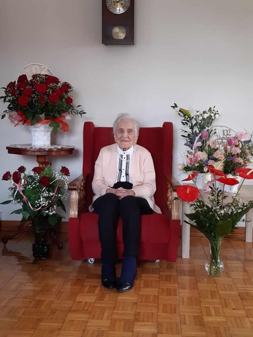 Franciszka Podgórska w wieku 102 lat