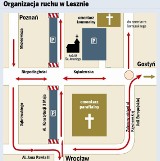 Wszystkich Świętych w Lesznie: Niezbędnik - objazdy, parkingi, autobusy [MAPKA]