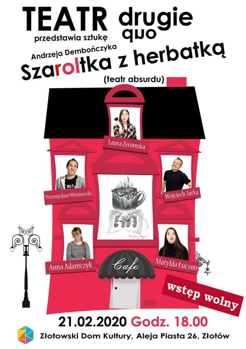 Dwa spektakle w reżyserii Wojciecha Jarki w Złotowskim Domu Kultury