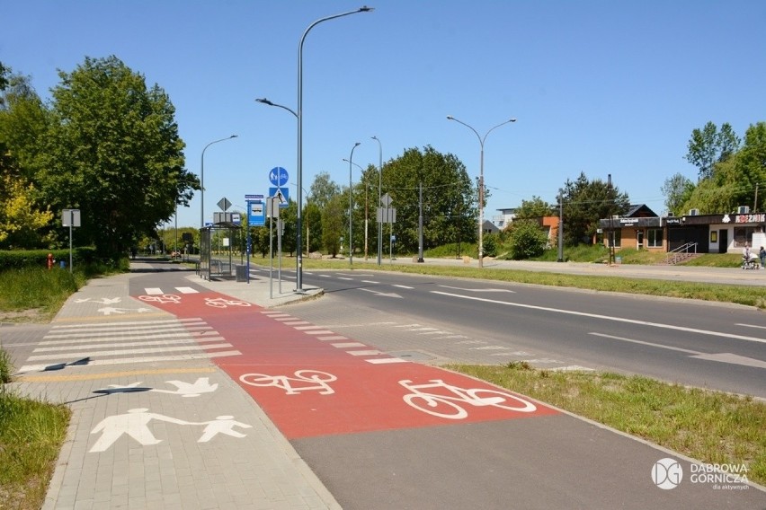 Tak prezentują się nowe ścieżki rowerowe w Dąbrowie...