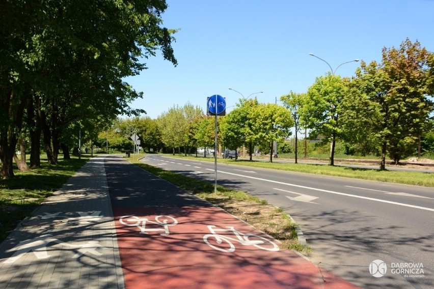 Tak prezentują się nowe ścieżki rowerowe w Dąbrowie...