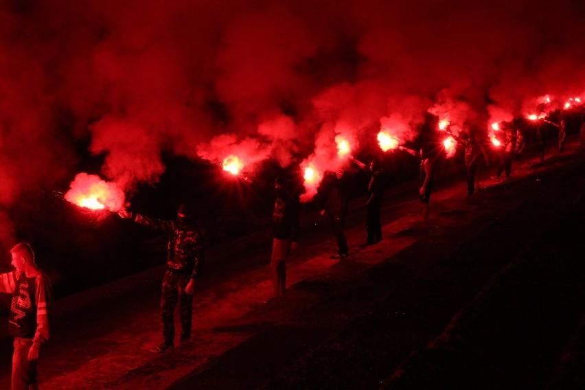 Kibice Włocłavii włączyli się w jubileusz swojego klubu....