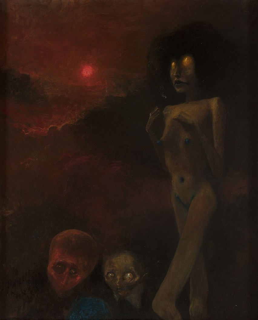 Zdzisław Beksiński 

"Czerwony księżyc", 

1973