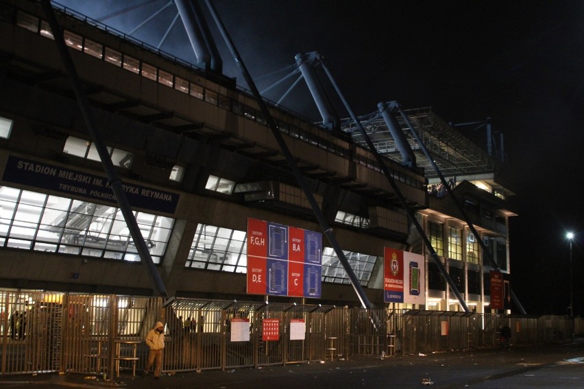 Stadion Wisły Kraków podczas derbów z Cracovią (7.11.2021)