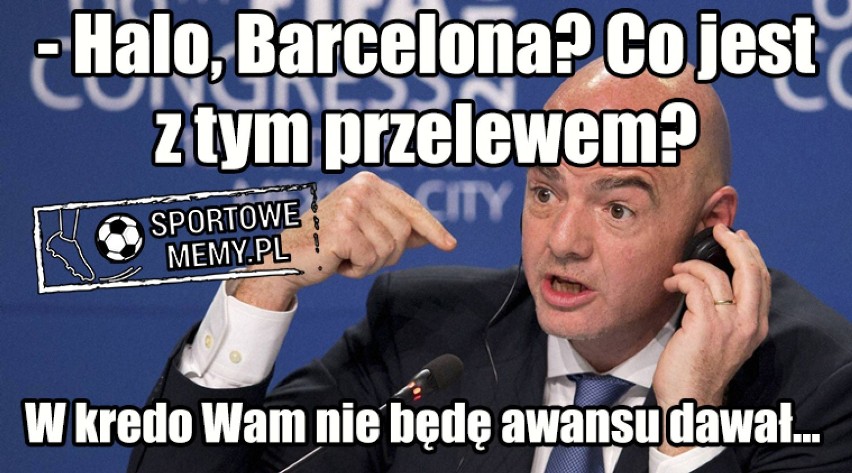 MEMY Barcelona - Juventus. Tym razem nie było remontady,...