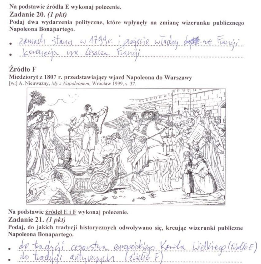 14.05.2012 - Maturzyści pisali egzamin maturalny z historii....