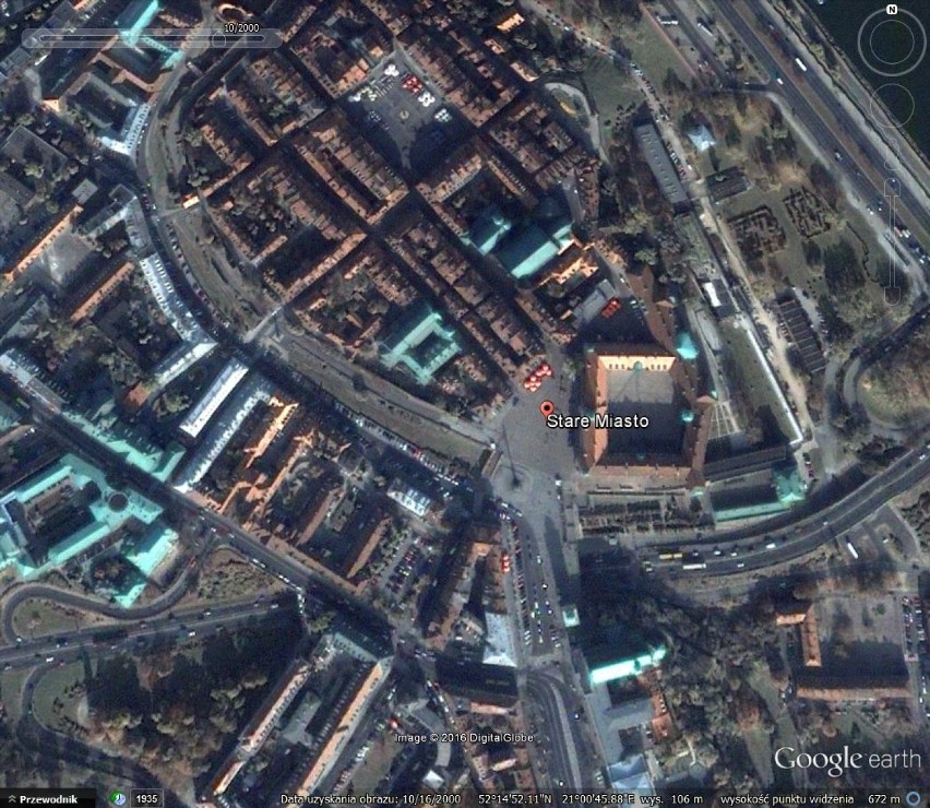 Stare Miasto w Warszawie - widok z 2000 roku